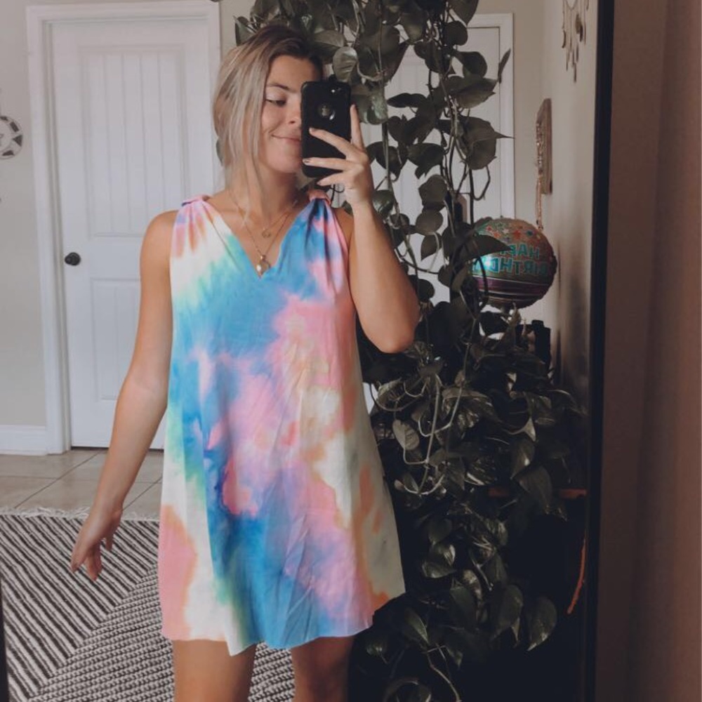 Tie Dye Dress and Coverup 🌈
